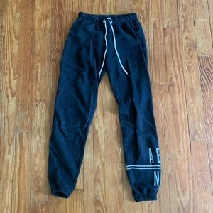 Black and white aerie sweatpants